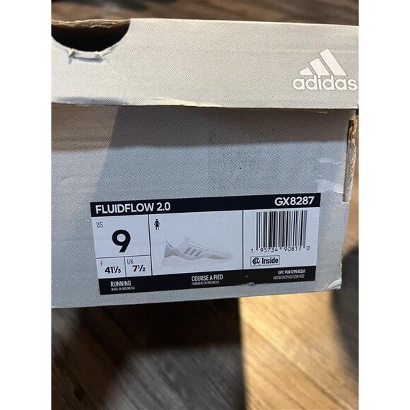 Adidas Fluidflow 2.0 Women's Running Athletic Shoes White Beige Size US 9 - Picture 7 of 7